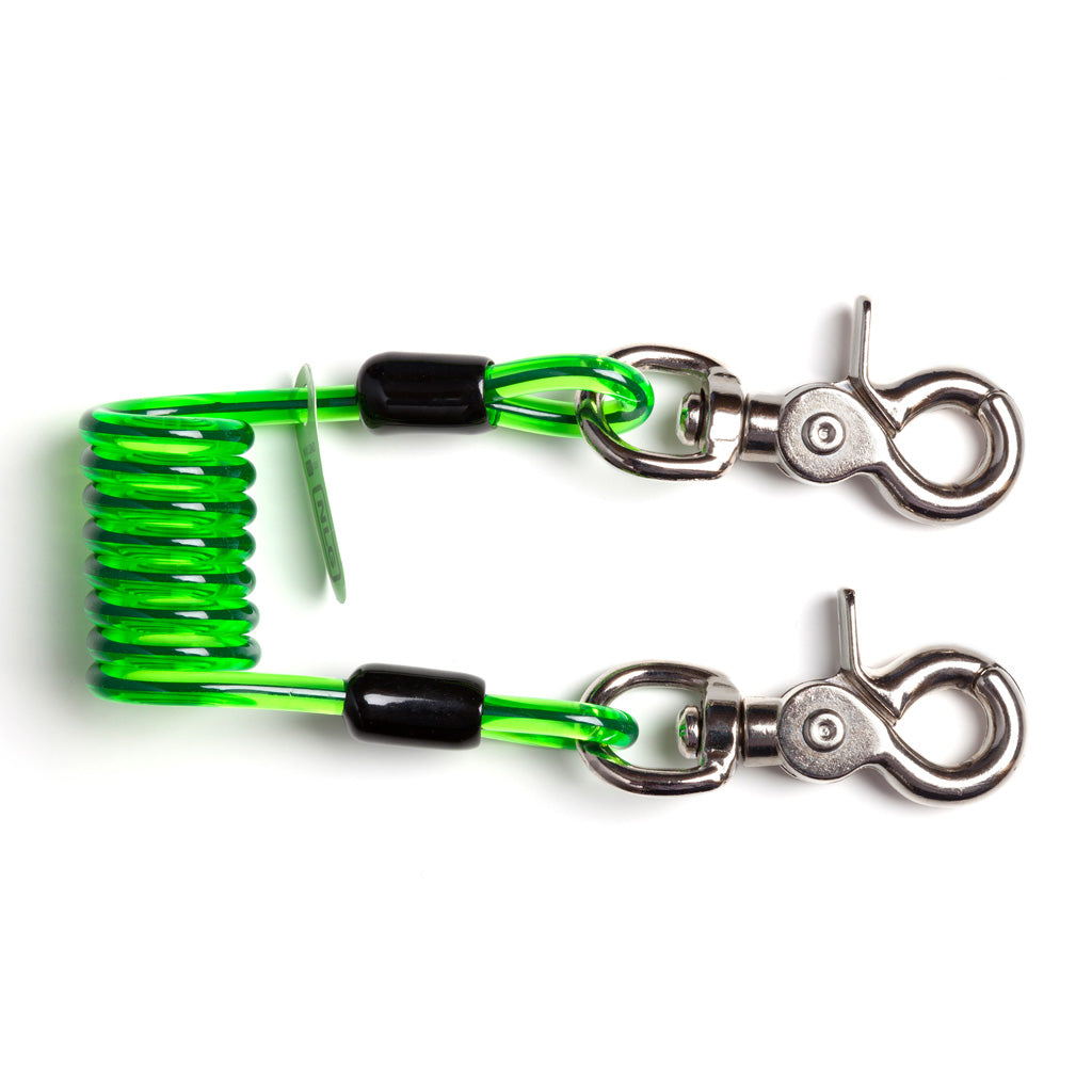 Never Let Go (NLG) Short Coiled Tool Lanyard, Quick Clip available