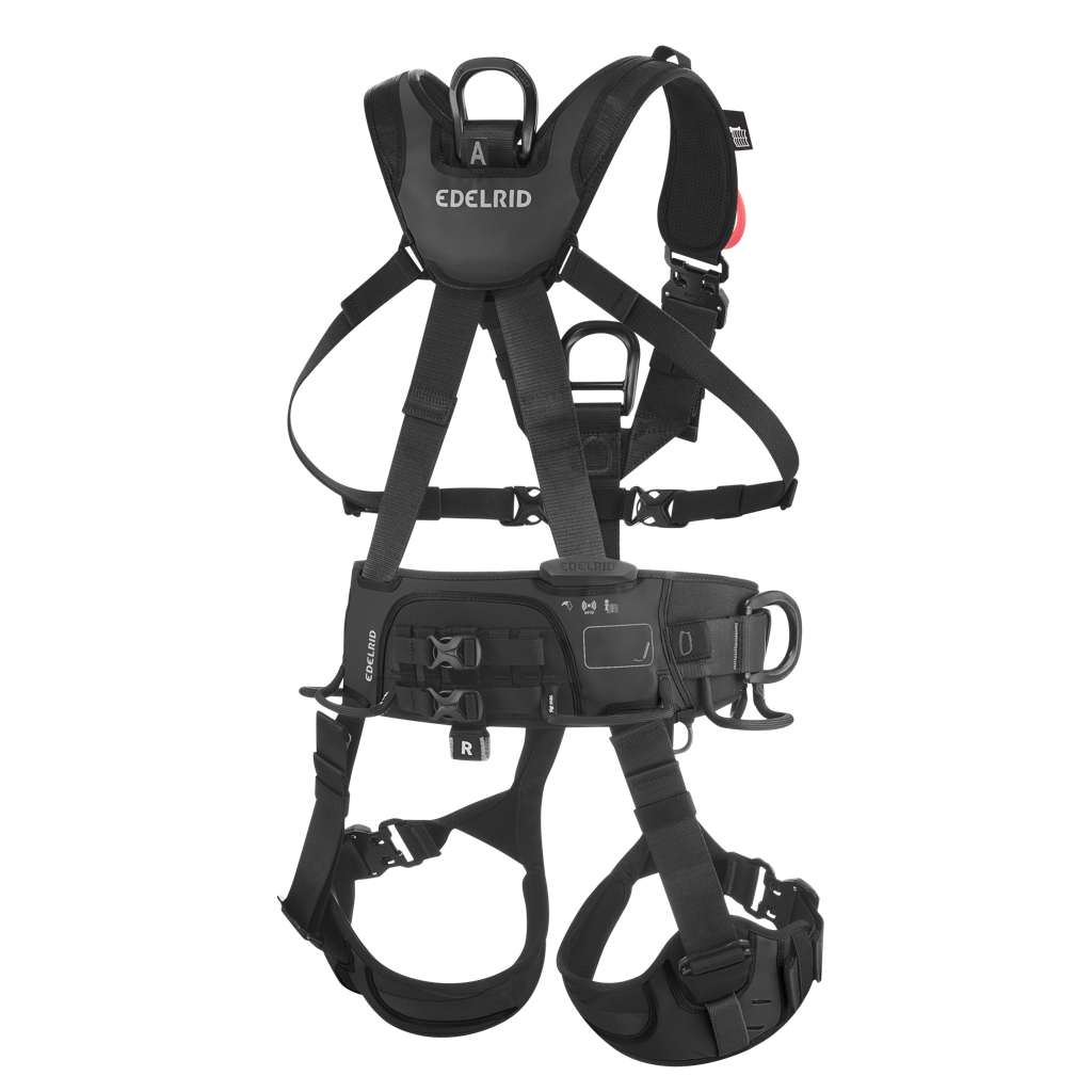 EDELRID Vertic Triple Lock II Black Harness available at altisafe.com