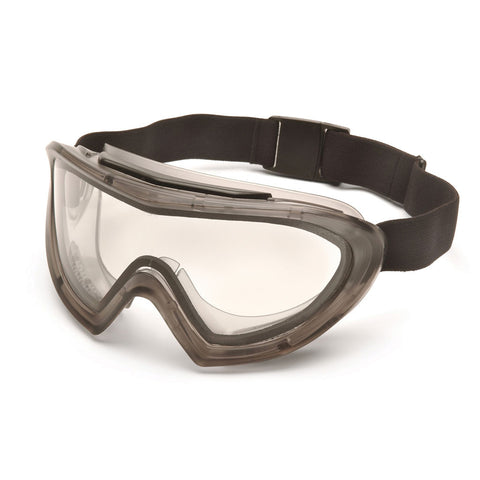 PYRAMEX Capstone Gray Direct/Indirect Goggle with Clear Anti-Fog Lens available at altisafe.com
