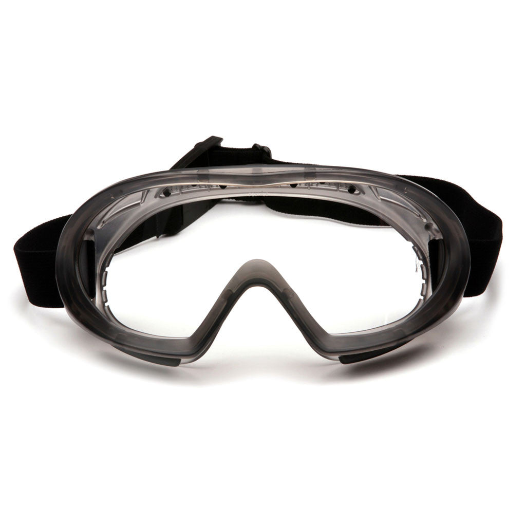 PYRAMEX Capstone Gray Direct/Indirect Goggle with Clear Anti-Fog Lens available at altisafe.com