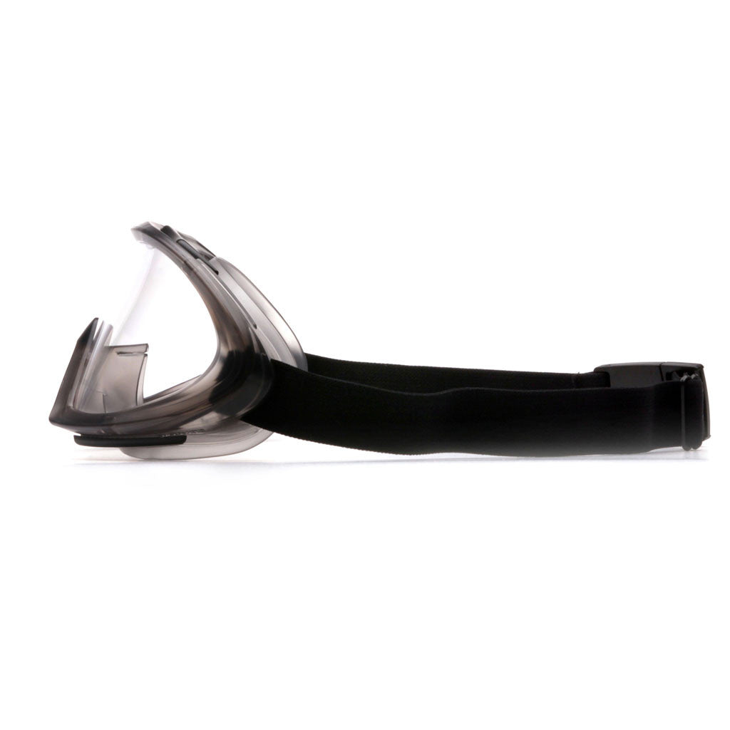 PYRAMEX Capstone Gray Direct/Indirect Goggle with Clear Anti-Fog Lens available at altisafe.com