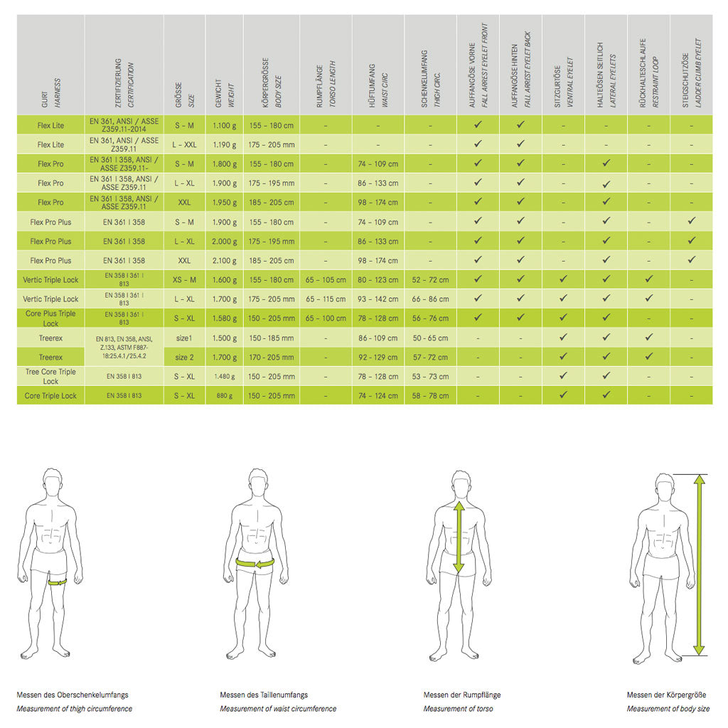 EDELRID Treerex Triple Lock Harness available at Altisafe Altisafe Ltd