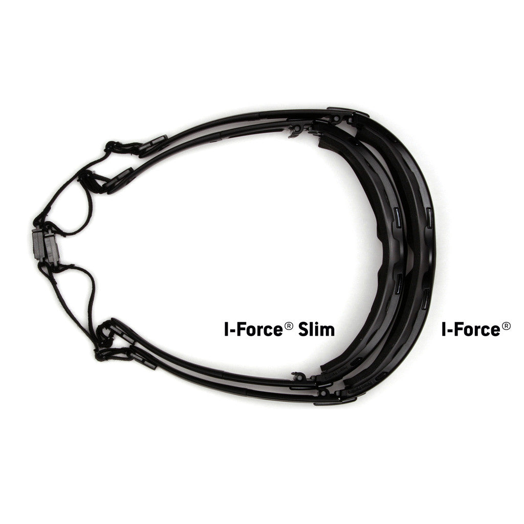 PYRAMEX I-Force Gray Dual Anti-Fog Lens with Black Temples/Strap safety glasses available at altisafe.com