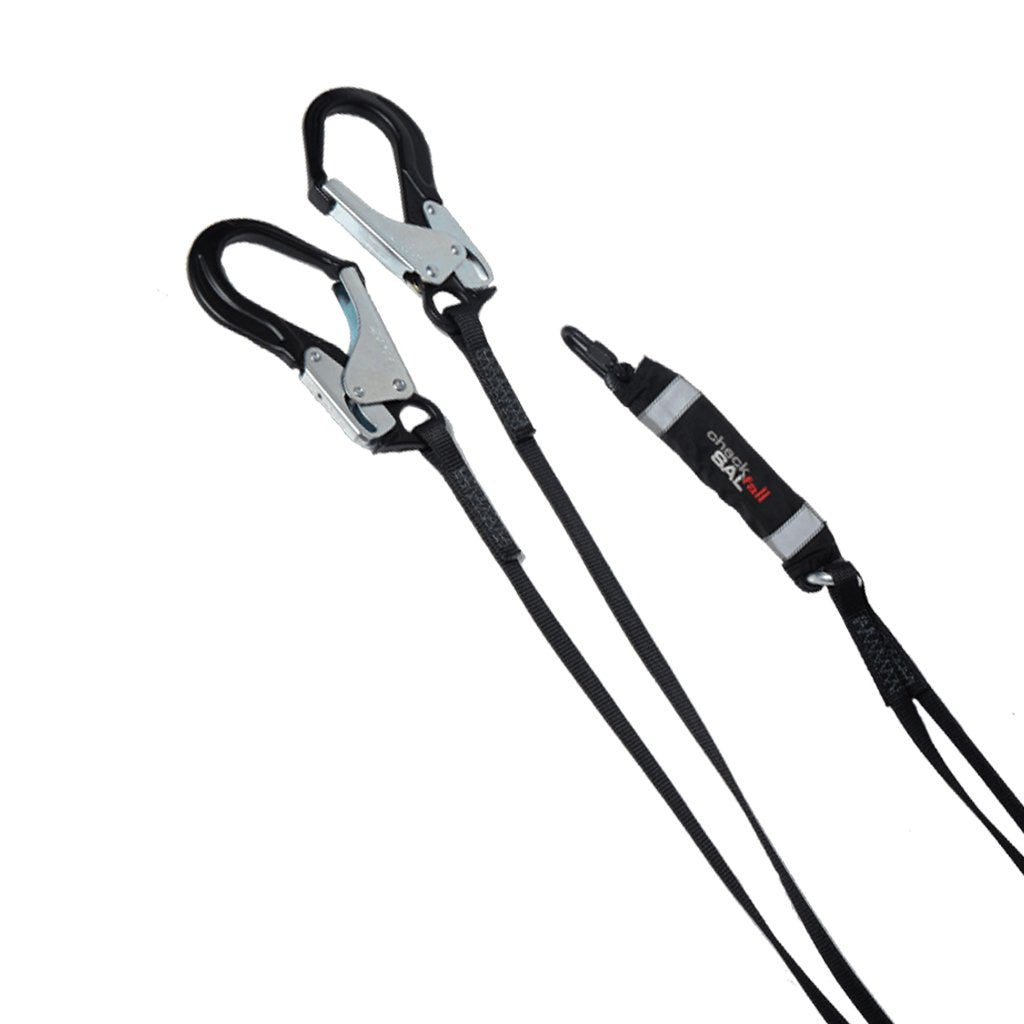 CHECKMATE SAL 1.3m/2m Webbing Twin Leg Offset Y Fall Arrest Lanyard available at altisafe.com