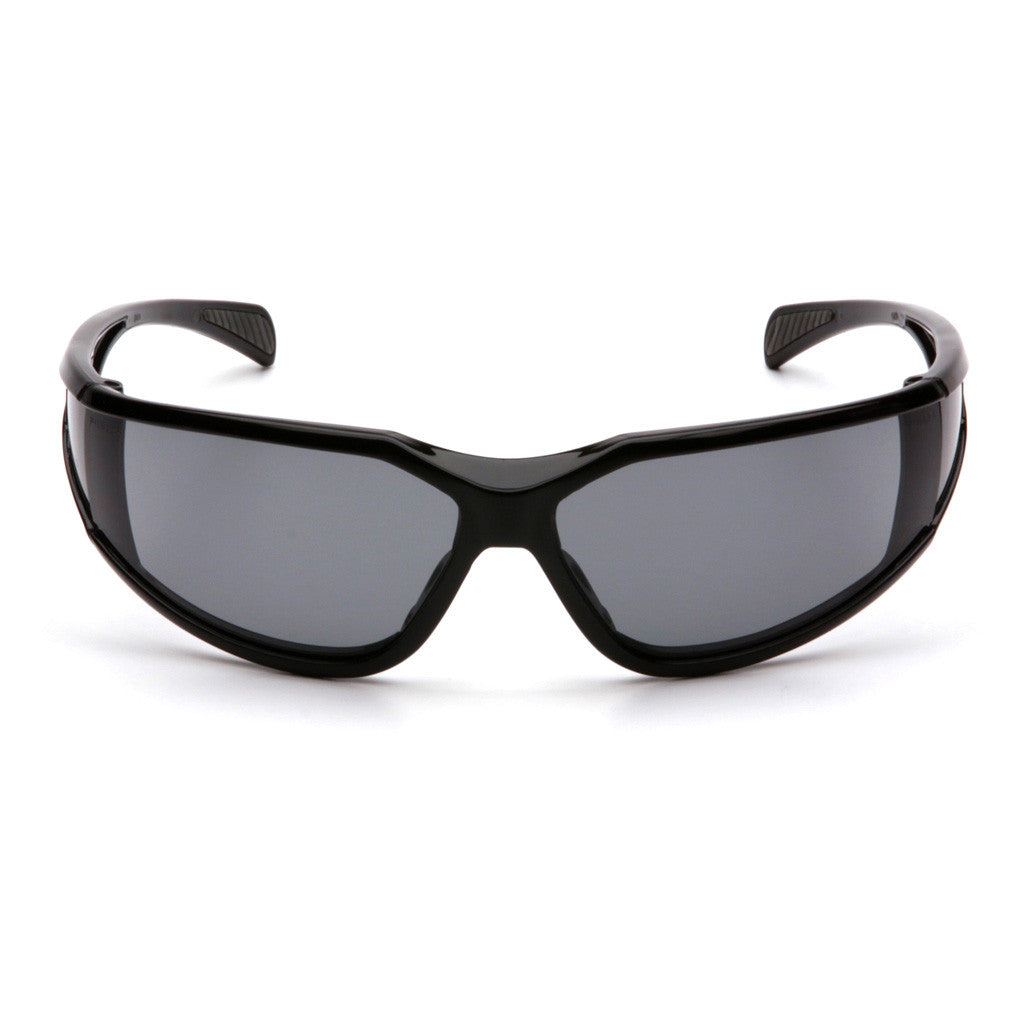 PYRAMEX Exeter Gray Anti-Fog Lens with Black Frame available at altisafe.com