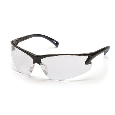 PYRAMEX Venture 3 Clear Anti-Fog Lens with Black Frame available at altisafe.com