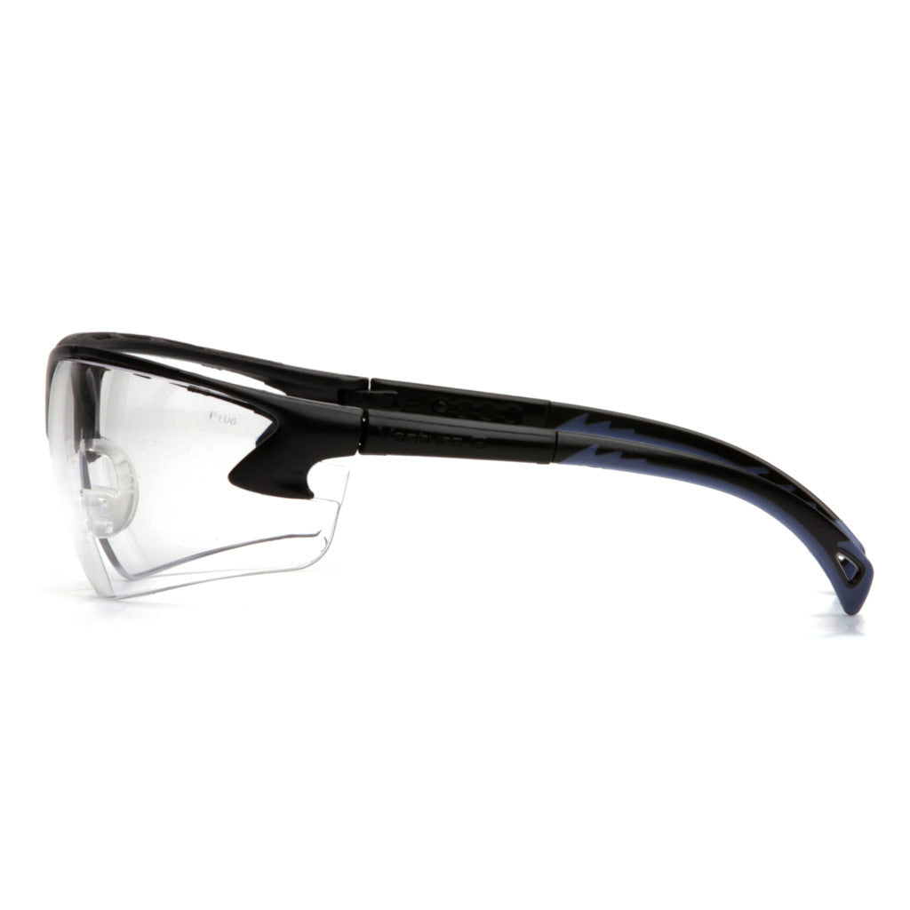 PYRAMEX Venture 3 Clear Anti-Fog Lens with Black Frame available at altisafe.com