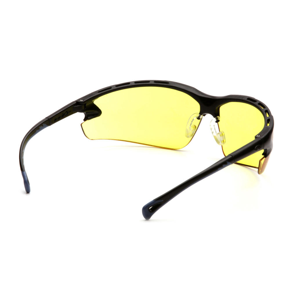 PYRAMEX Venture 3 Clear Amber Lens with Black Frame available at altisafe.com