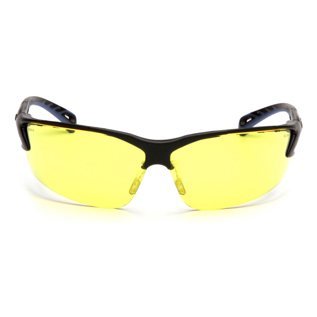 PYRAMEX Venture 3 Clear Amber Lens with Black Frame available at altisafe.com