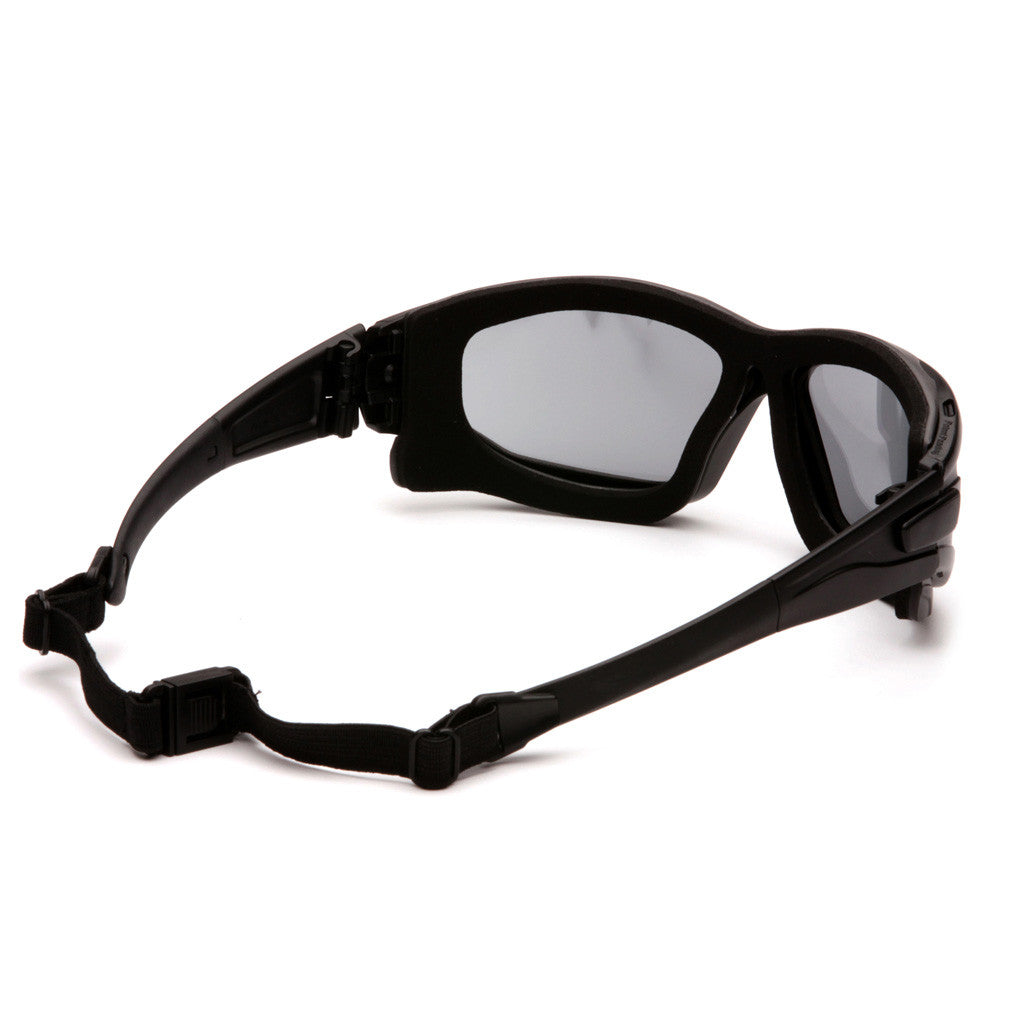 PYRAMEX I-Force Slim Gray Dual Anti-Fog Lens with Black Temples/Strap safety glasses available at altisafe.com