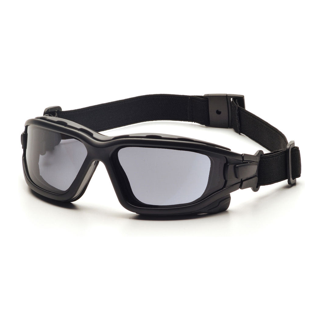 PYRAMEX I-Force Gray Dual Anti-Fog Lens with Black Temples/Strap safety glasses available at altisafe.com