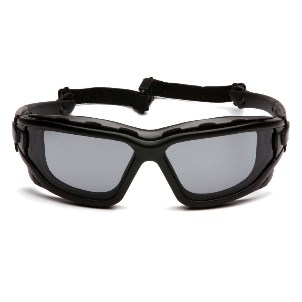PYRAMEX I-Force Slim Gray Dual Anti-Fog Lens with Black Temples/Strap safety glasses available at altisafe.com