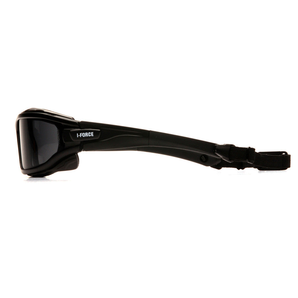 pyramex i force slim goggles PYRAMEX I-Force Slim Gray Dual Anti-Fog Lens with Black Temples/Strap