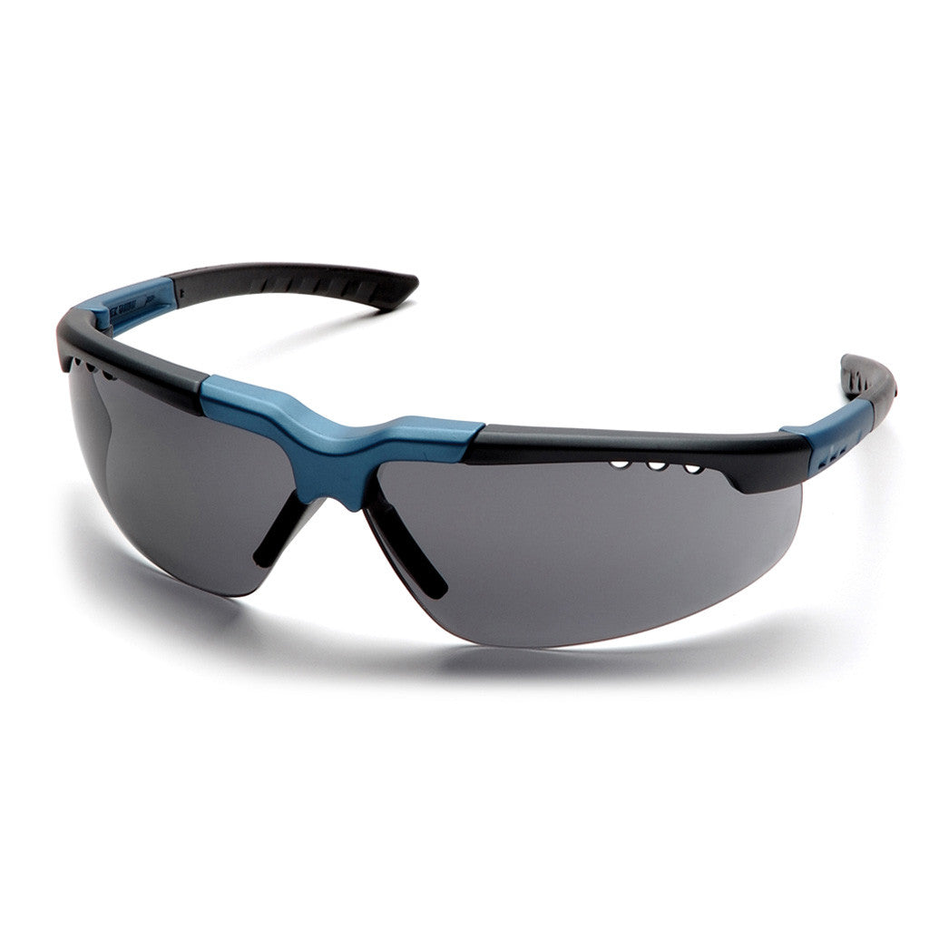 PYRAMEX Reatta Gray Lens with Blue/Charcoal Frame Safety Glasses available at altisafe.com
