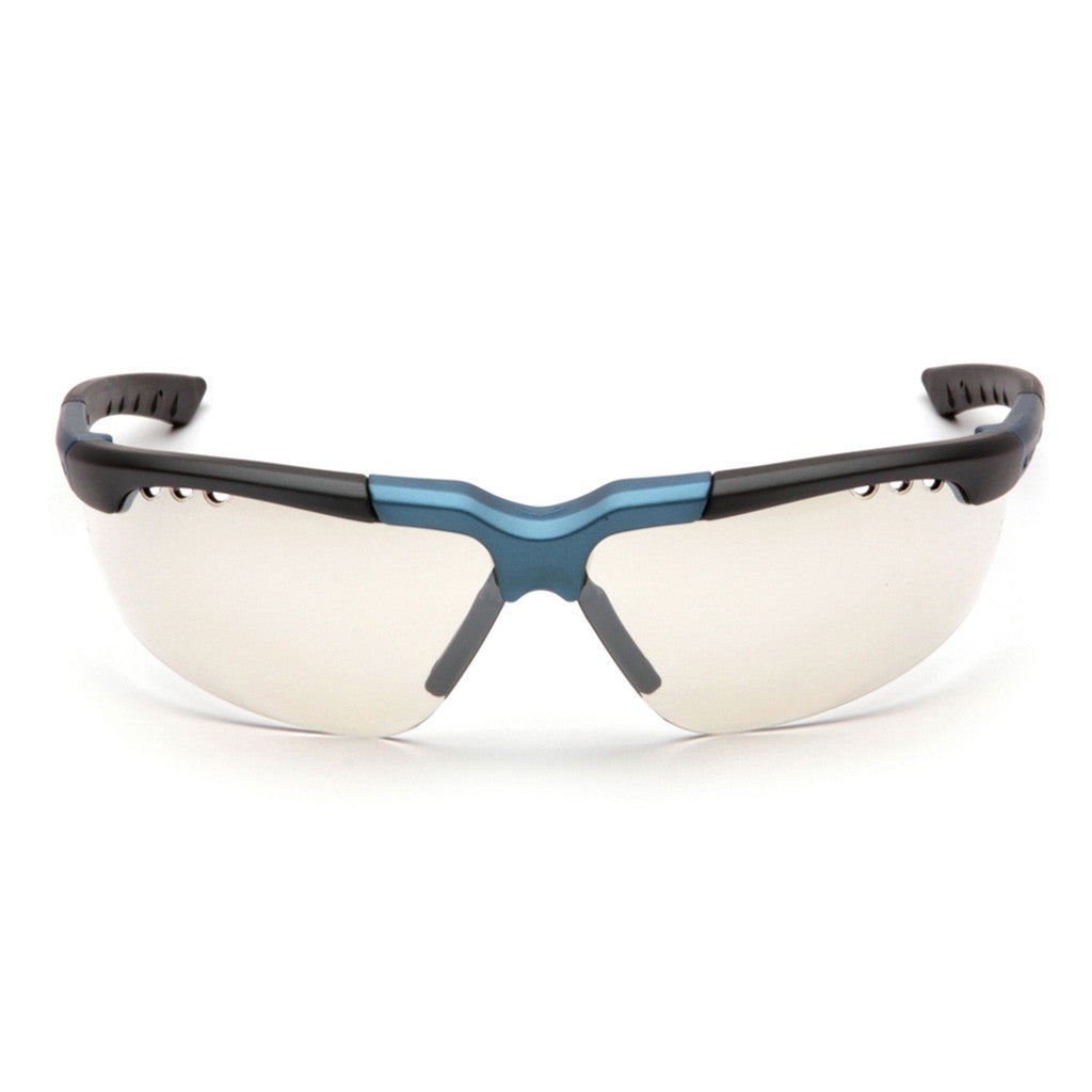 PYRAMEX Reatta Indoor/Outdoor Mirror Lens with Blue/Charcoal Frame Safety Glasses available at altisafe.com