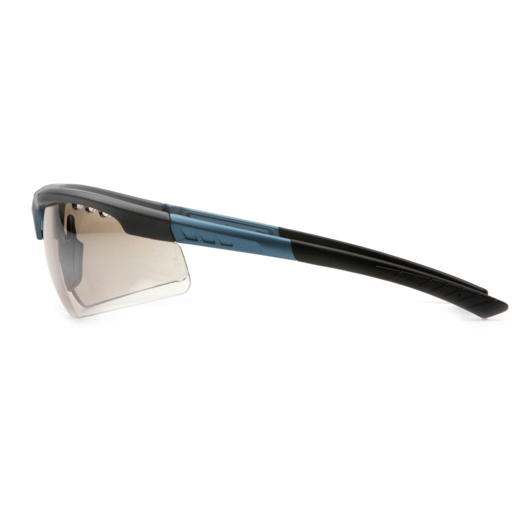 PYRAMEX Reatta Indoor/Outdoor Mirror Lens with Blue/Charcoal Frame Safety Glasses available at altisafe.com