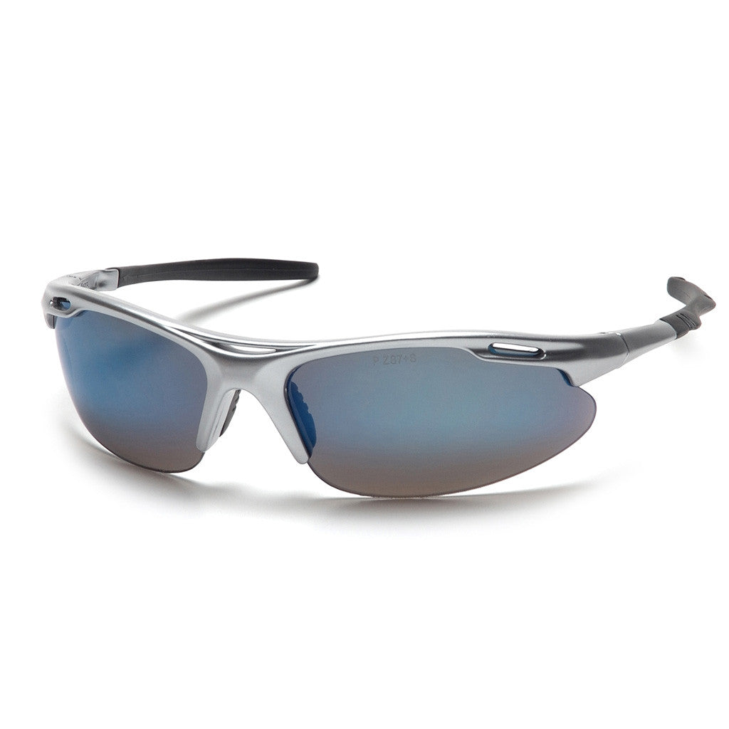 PYRAMEX Avante Ice Blue Mirror Lens with Silver Frame available at altisafe.com