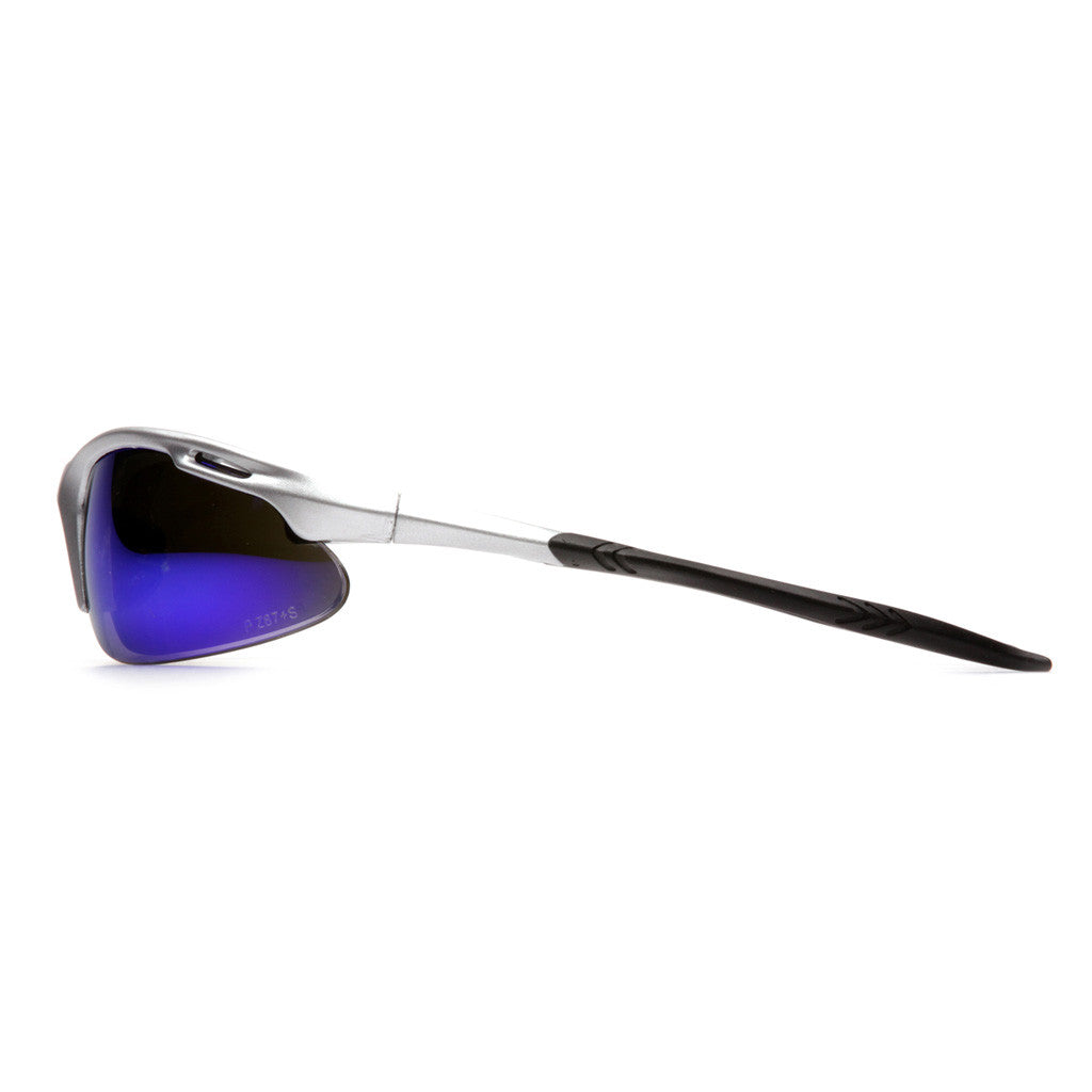 PYRAMEX Avante Ice Blue Mirror Lens with Silver Frame available at altisafe.com