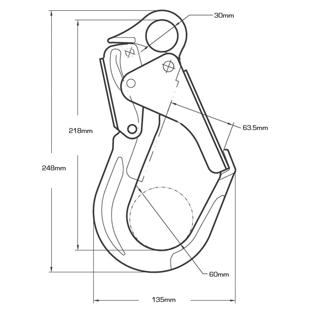 CHECKMATE PPEH 47 Alloy Scaffold Snap Hook available at altisafe.com